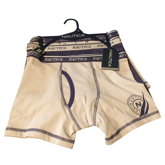 Nautica Boys Size Small Boxer Briefs Set of 3 Navy Gray - Picture 1 of 3